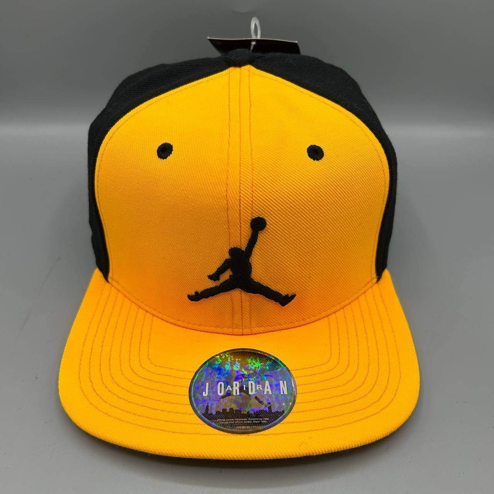 Air Jordan Hat Men LA Lakers Luka Doncic Yellow Black Jumpman Snap Back Cap New